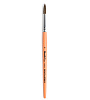 Кисть волос вола №6 круглая Roubloff "start" ручка короткая, оранжевая матовая, серебристая обойма 1
